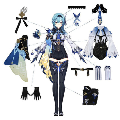 Game Genshin Impact Eula Cosplay Costume