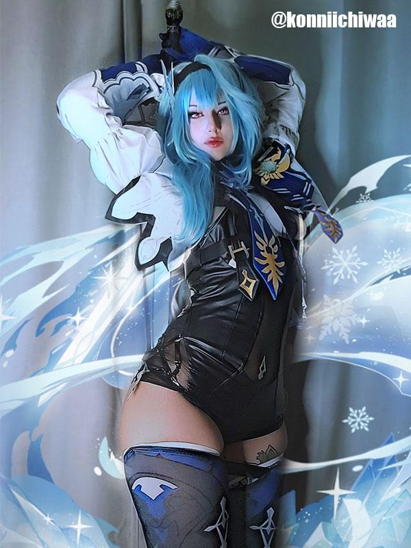 Game Genshin Impact Eula Cosplay Costume