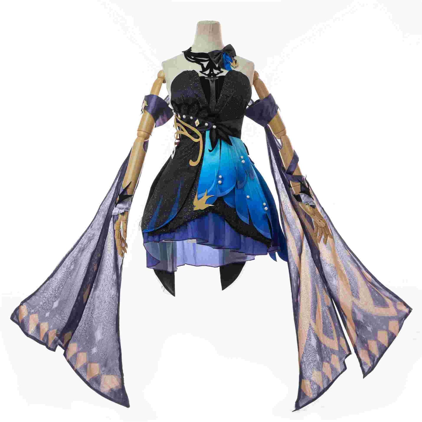 Genshin Impact Opulent Splendor Keqing Cosplay Costume