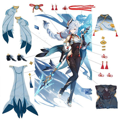 Genshin Impact Shenhe Cosplay Costume