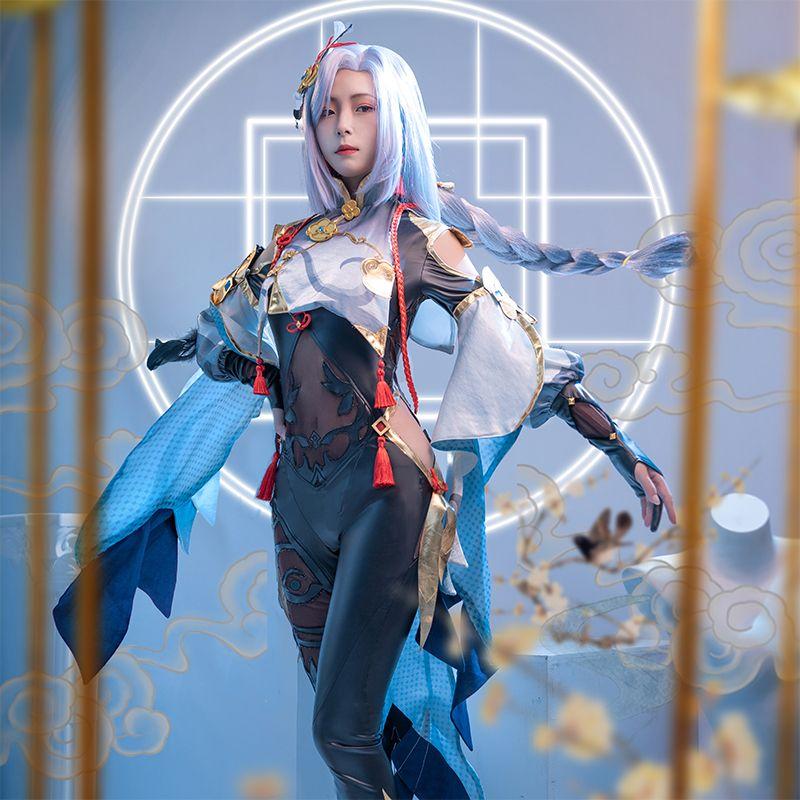 Genshin Impact Shenhe Cosplay Costume