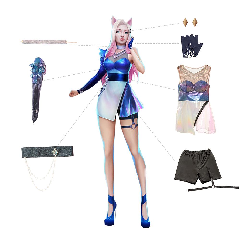 LOL KDA ALL OUT Ahri Cosplay Costume