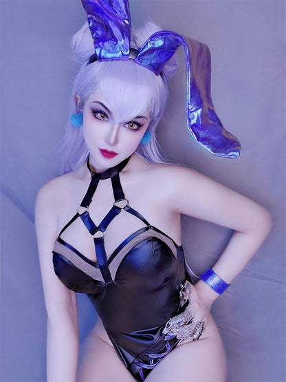 LOL KDA ALL OUT Evelynn Bunny Girl Cosplay Costume