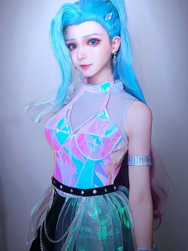 LOL KDA ALL OUT Seraphine Superstar Cosplay Costume