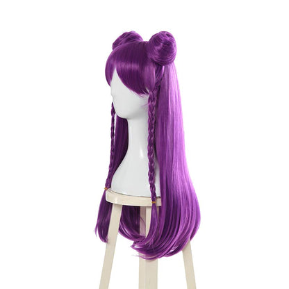 LOL KDA Skin Kaisa Long Straight Purple Cosplay Wigs