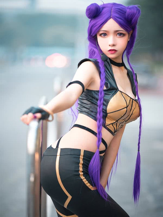 LOL KDA Skin Kaisa Outfit Fullsets Cosplay Costume –   Sheincosplay.com – Anime Cosplay Costumes, Buy Movie Costumes, Game Costumes, Halloween Costumes, Lowest prices Online Shop