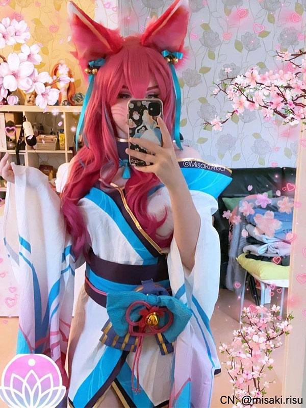 LOL Spirit Blossom Ahri Cosplay Costume