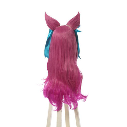 LOL Spirit Blossom Ahri Pink Mixed Long Cosplay Wigs