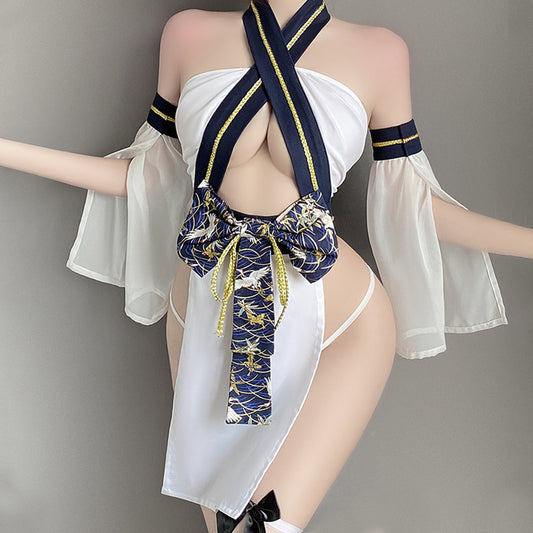 Japanese Anime Cosplay Kimono 4 Pieces Roleplay Outfits